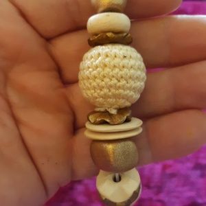 Cute bracelet wooden type stretchy adorable jewelr